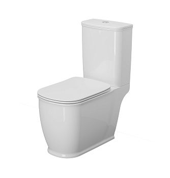 Унитаз напольный с бачком Ambassador Royal 267K19001S белый с сиденьем каскадный смыв